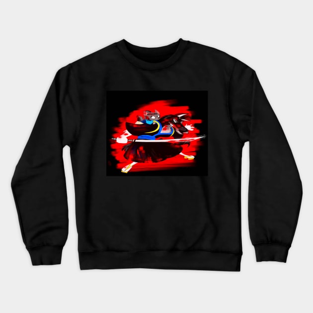 Lone Wolf and Cub Crewneck Sweatshirt by madtownstudio3000